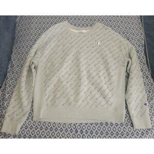 Vintage Gray Champion Reverse Weave Thick Monogram Men's Size XL